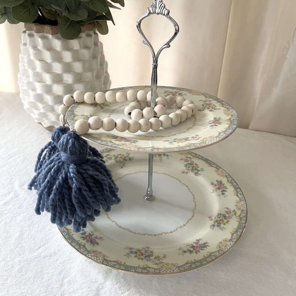 Vintage China Tiered Tray